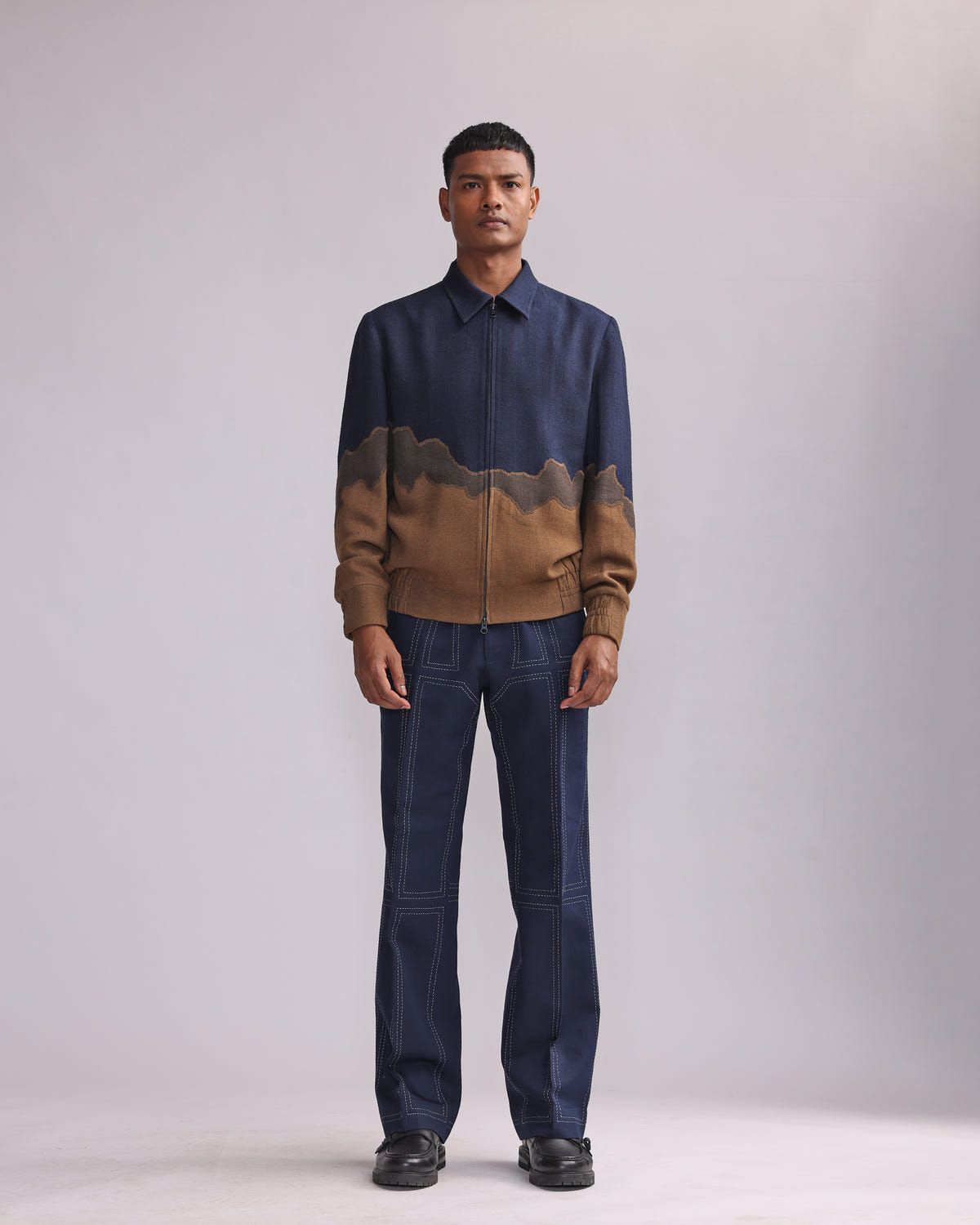 PATCHWORK GRADIENT JACKET - image 1