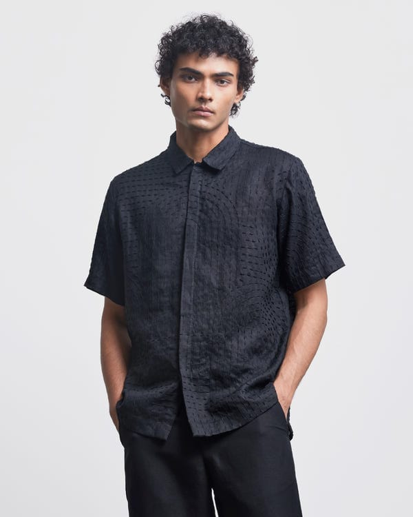 Countrymade India — BAUHAUS KANTHA SHIRT