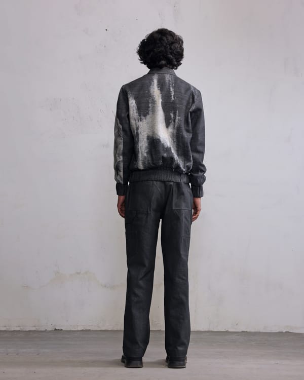 Countrymade India — Obscured face bomber jacket