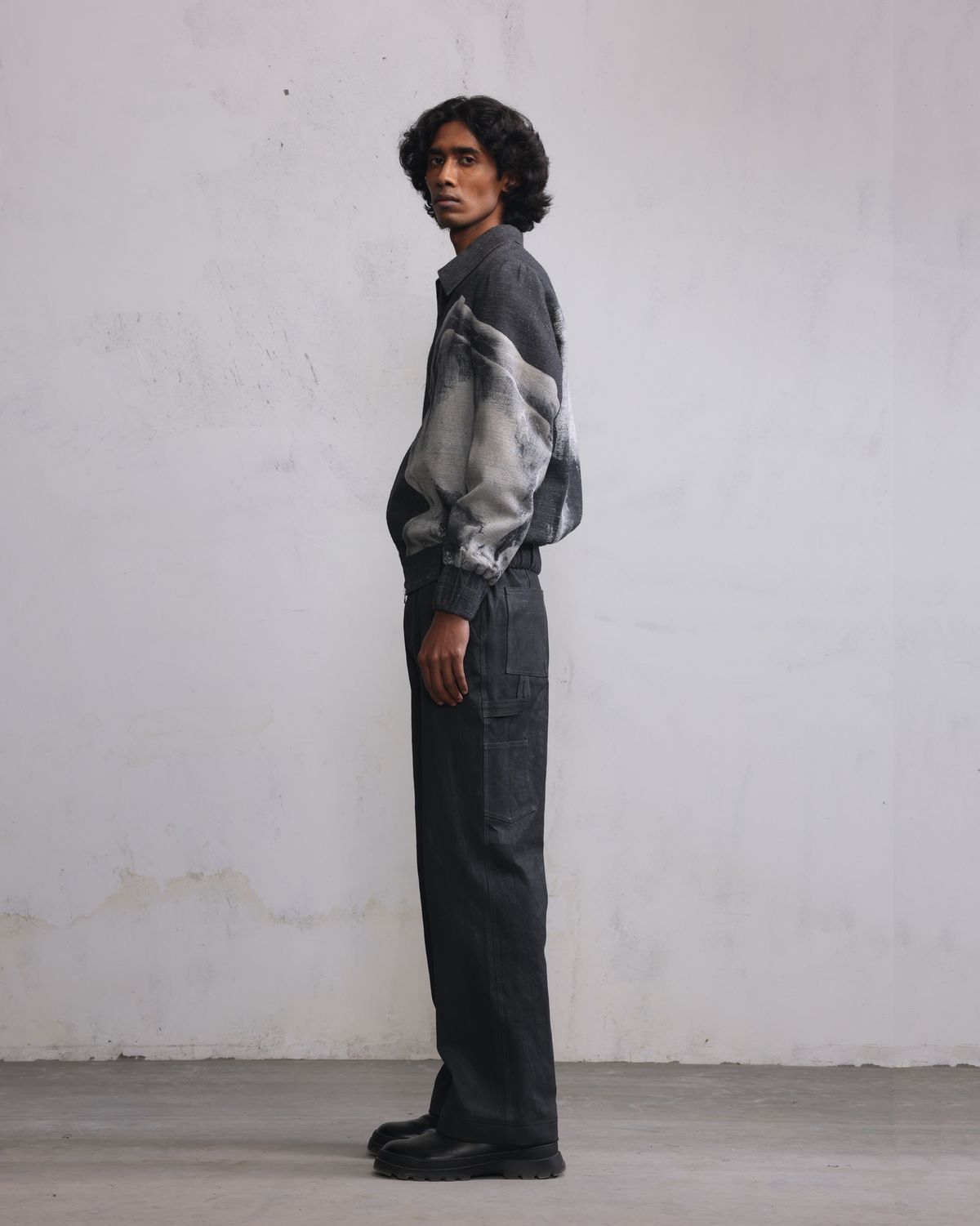 Obscured face bomber jacket - image 4