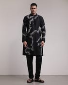 Weathered Canvas Kurta Set view 1