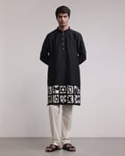 Urban Fossil Patchwork Kurta Set view 1