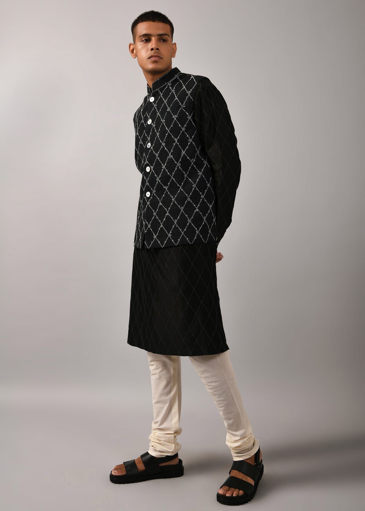 Diamond Embroidered Bundi - image 2
