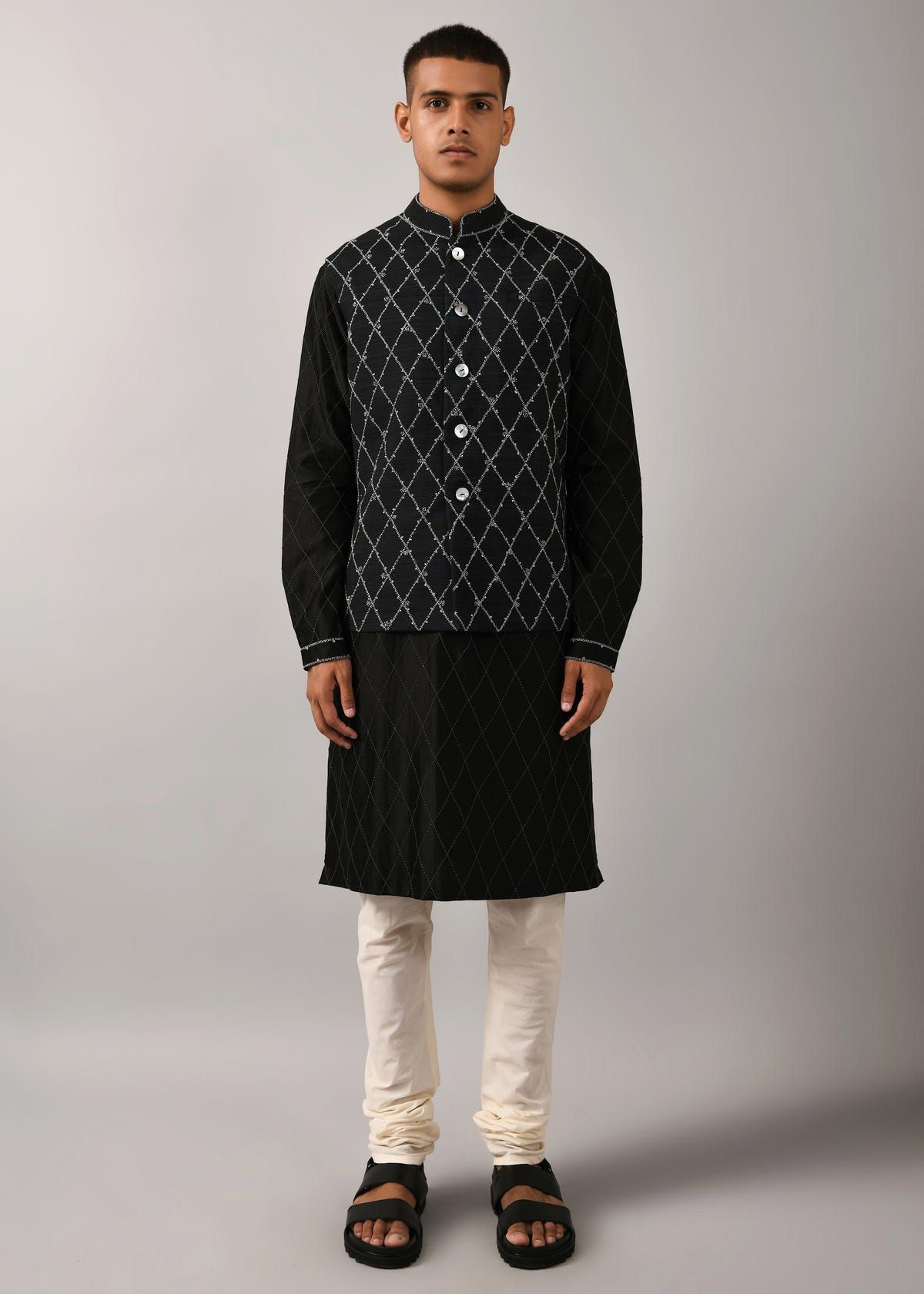 Diamond Embroidered Bundi - image 3