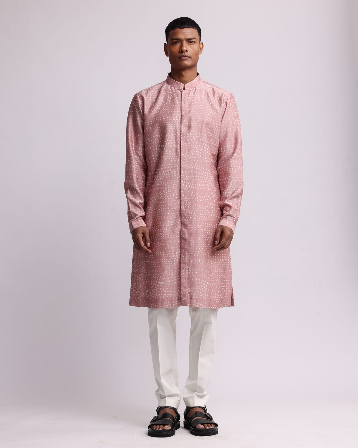 Aboriginal Dots Print Front Open Kurta - image 1