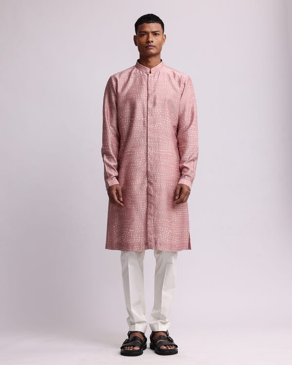 Countrymade India — Aboriginal Dots Print Front Open Kurta