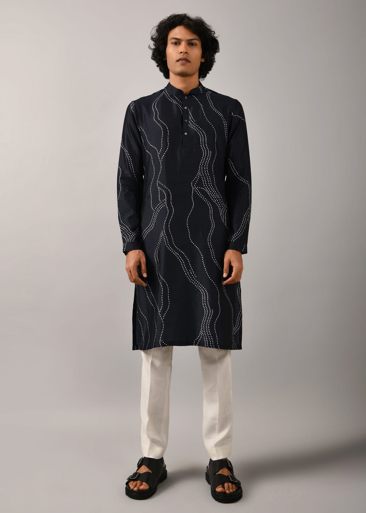 Constellation Silk Printed Kurta - image 2