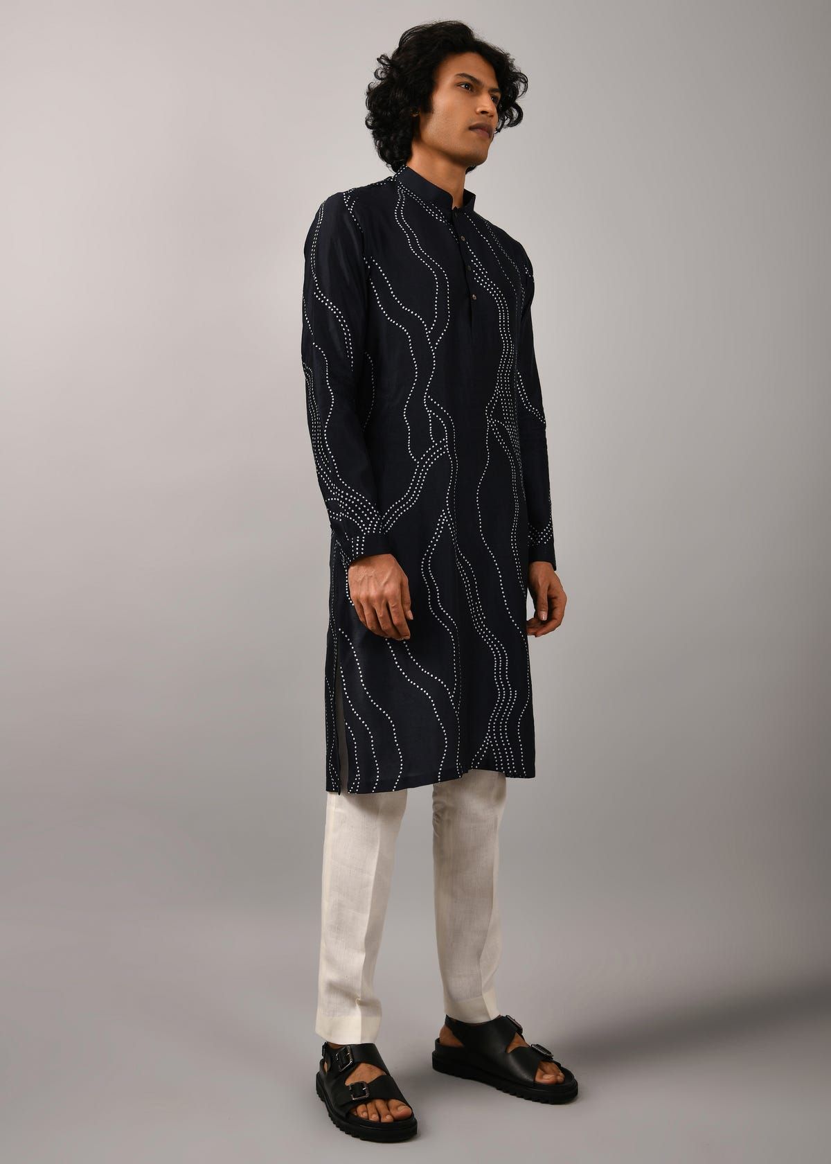 Constellation Silk Printed Kurta - image 3