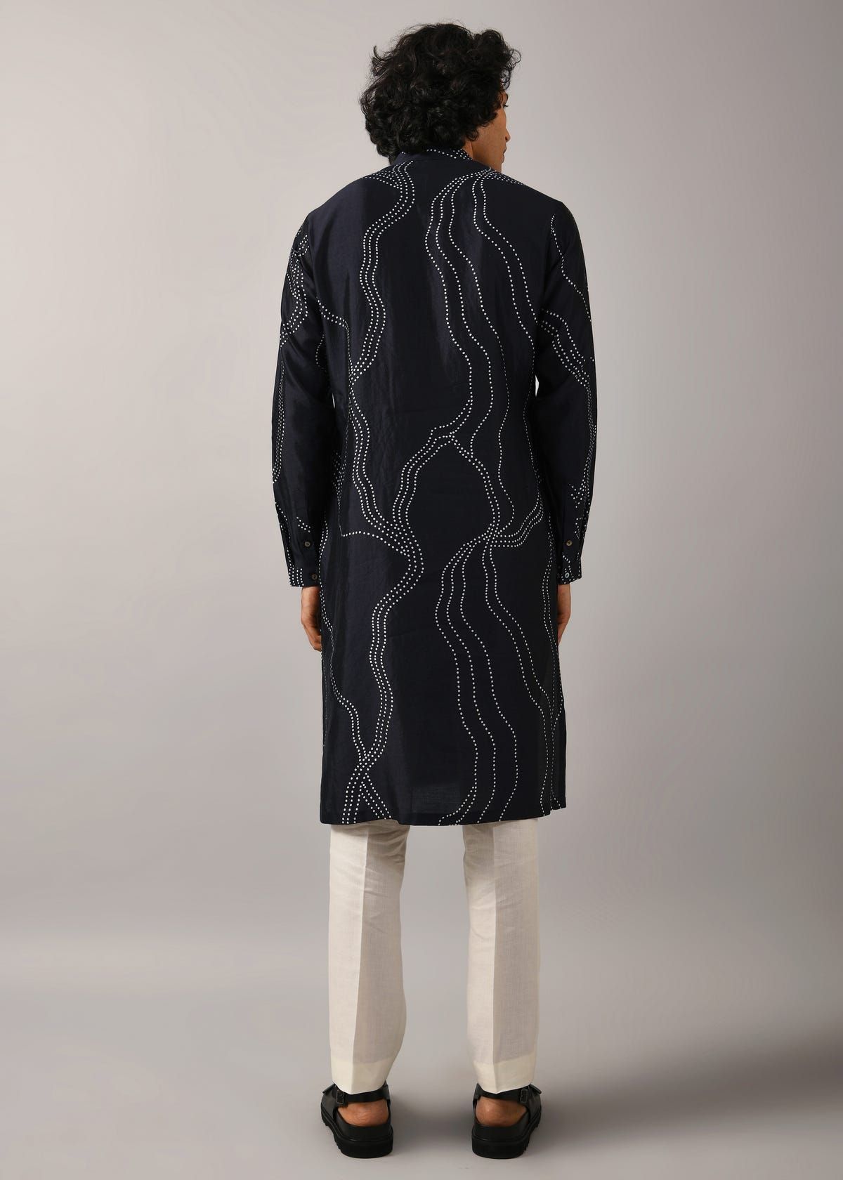 Constellation Silk Printed Kurta - image 4