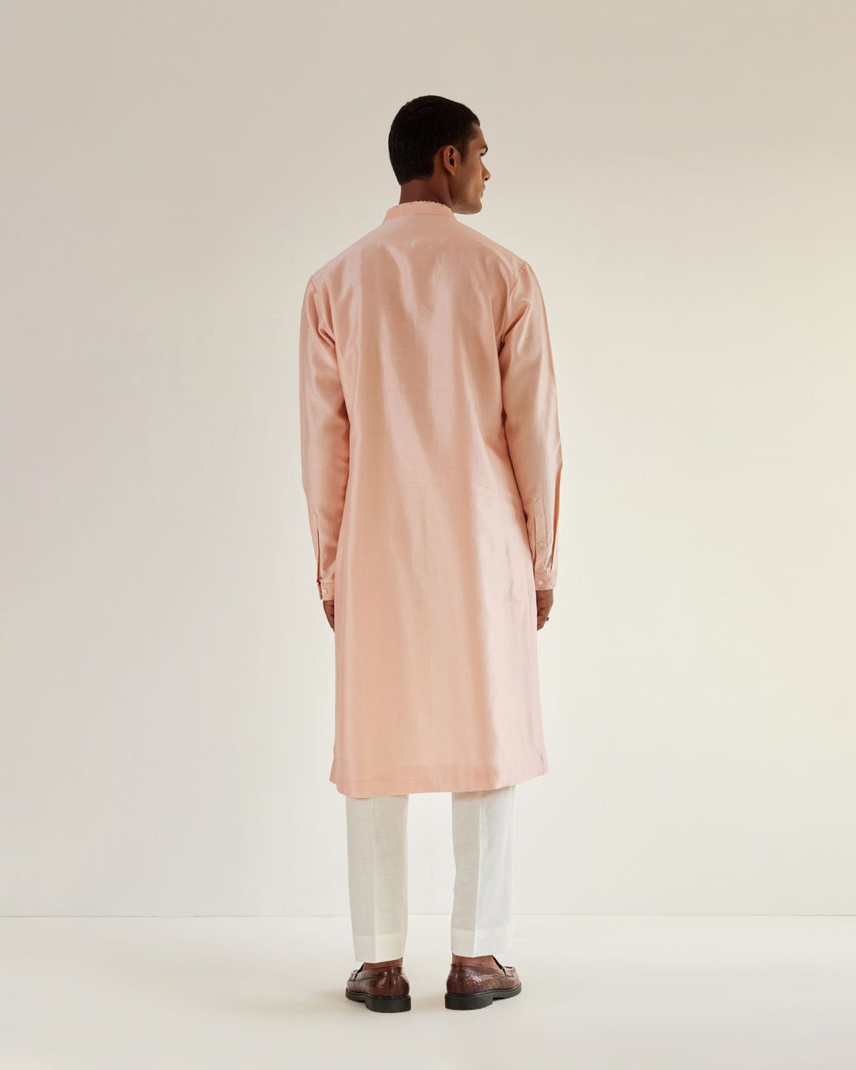 Asymmetric Embroidered Yoke Kurta Set - image 3