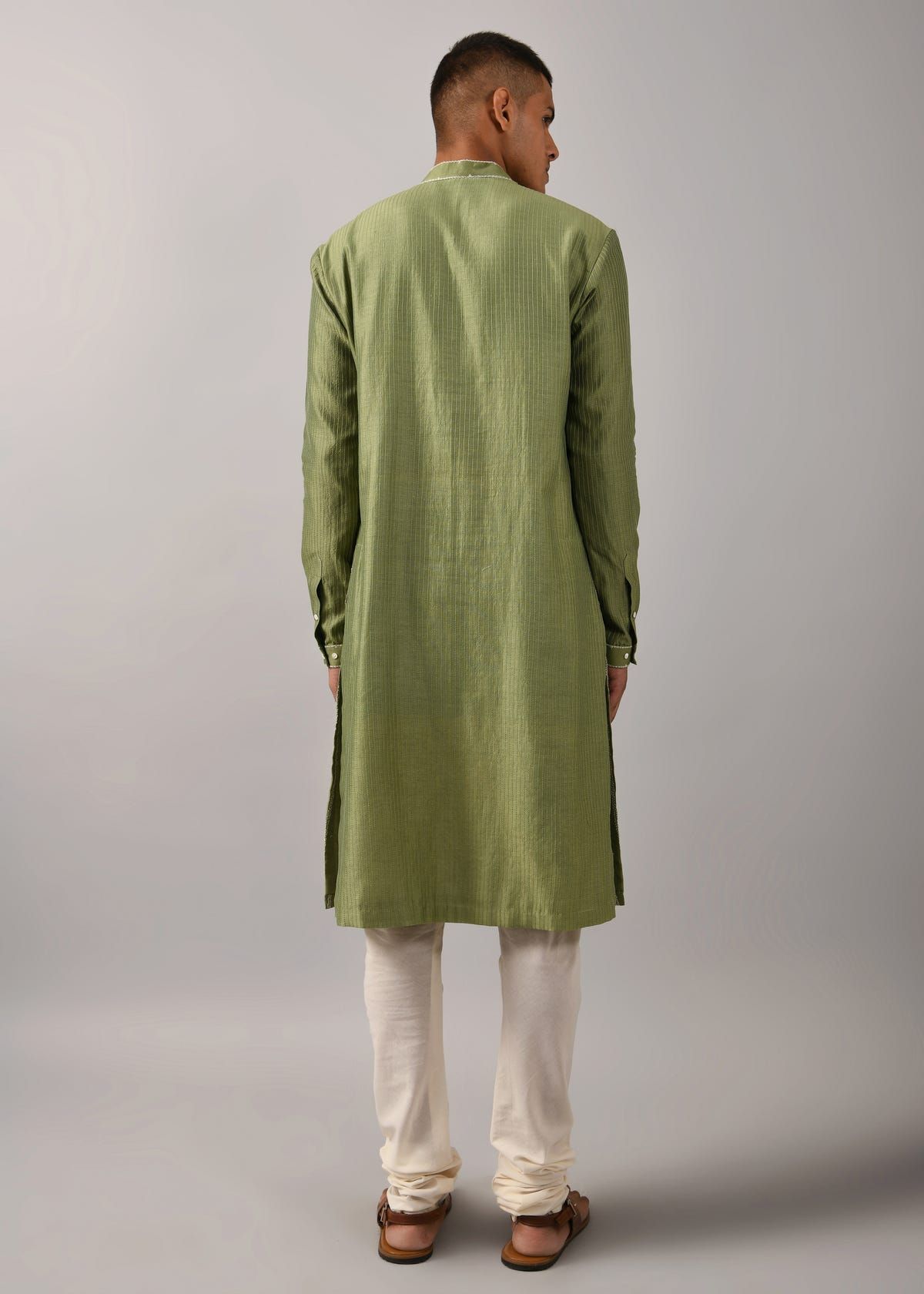 Chevron Hand Embroidered Kurta Set - image 5