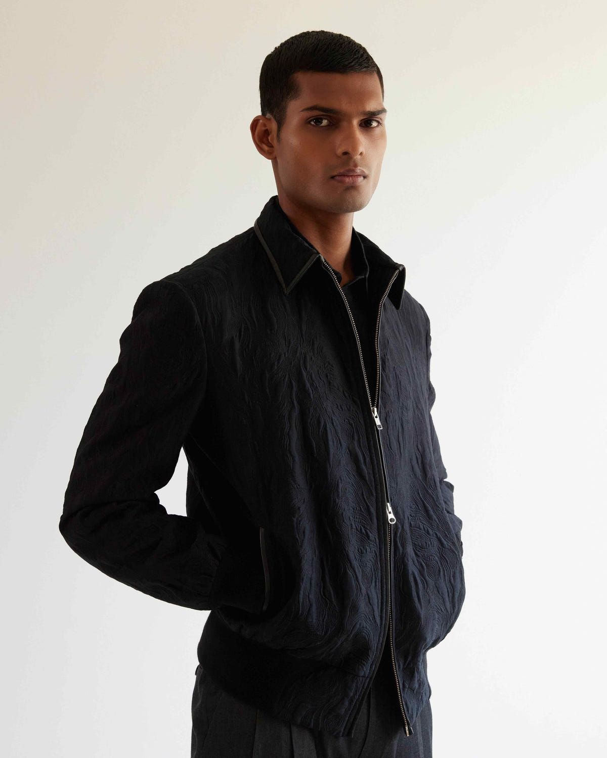 Infinity Quilted Bomber Jacket - image 1