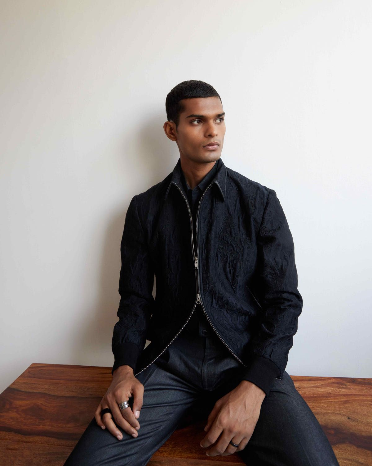 Infinity Quilted Bomber Jacket - image 3