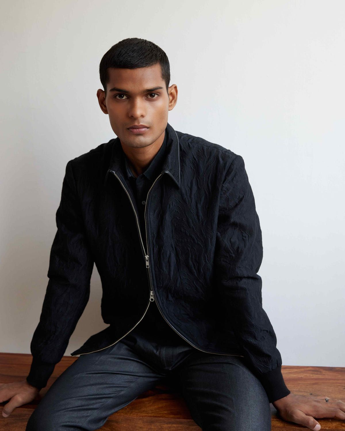 Infinity Quilted Bomber Jacket - image 4