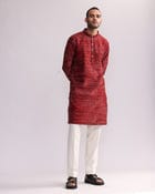 Aboriginal Dots Print Kurta view 1