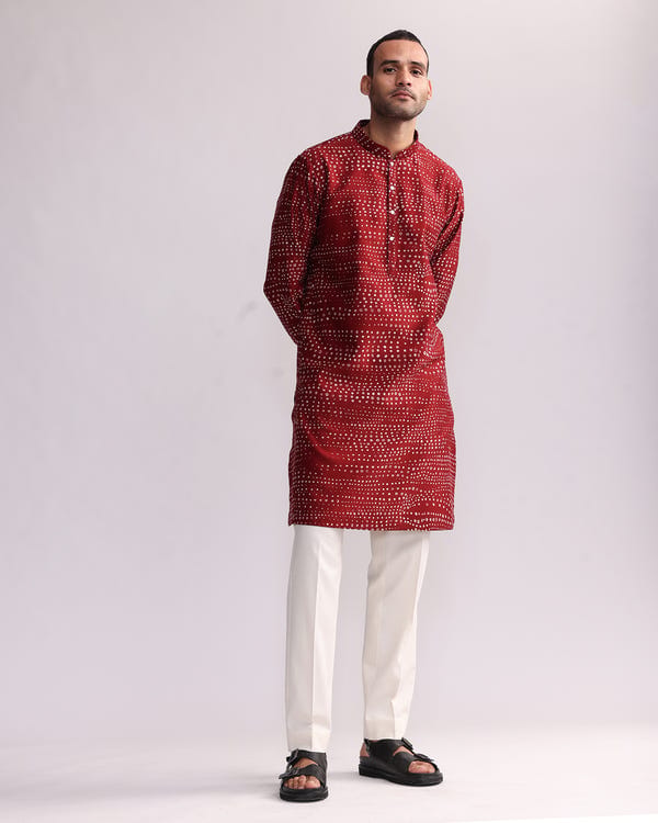 Countrymade India — Aboriginal Dots Print Kurta