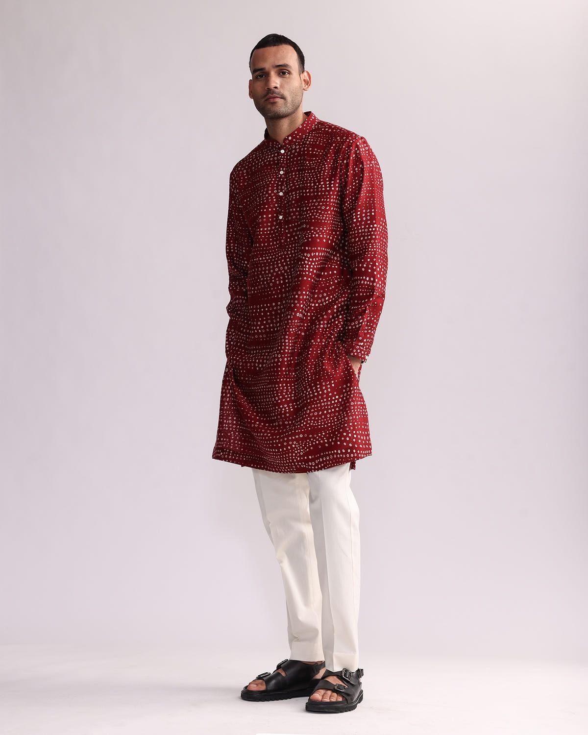 Aboriginal Dots Print Kurta - image 3