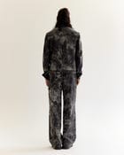 Skin Textured Batik Denim Jacket view 3