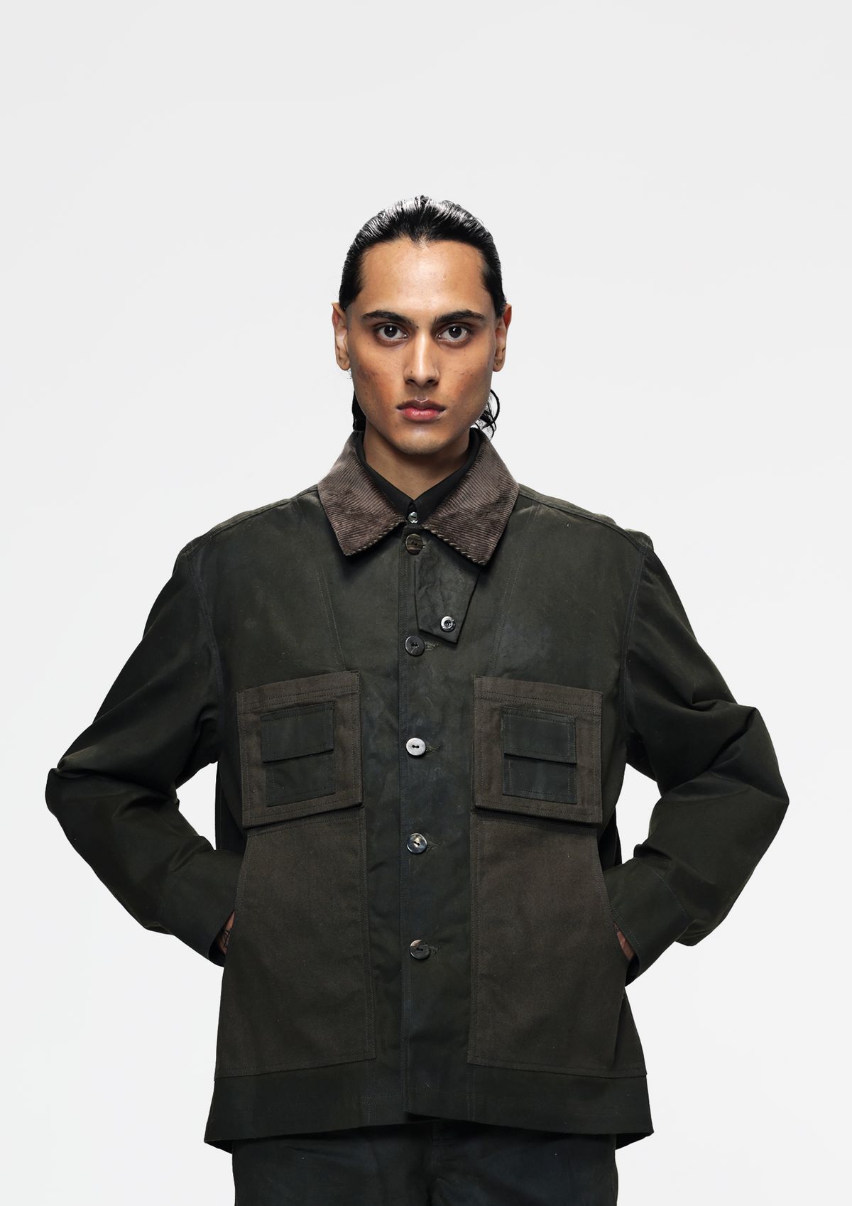 Military Waxed Canvas Jacket - image 1
