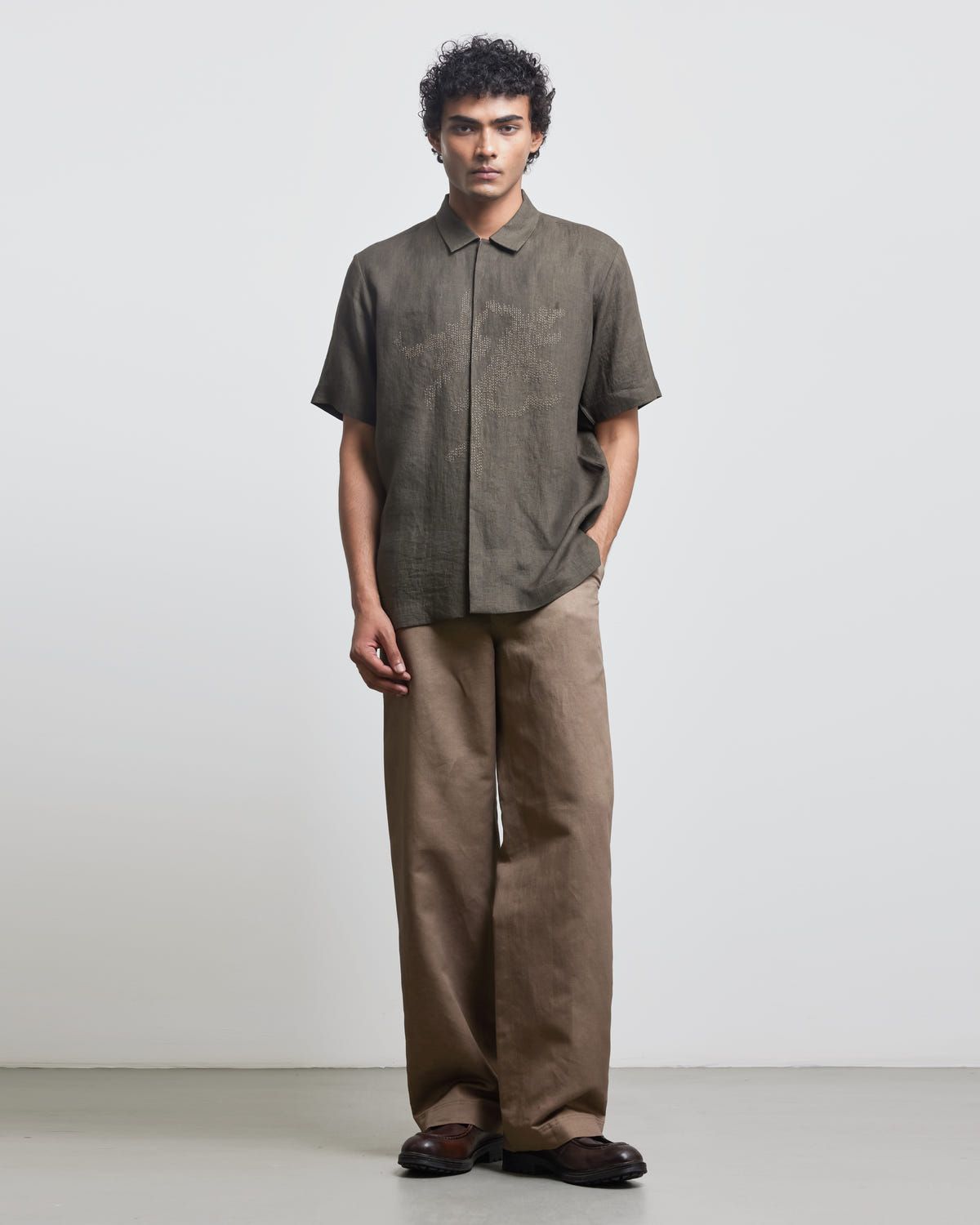 CAMOUFLAGE EMBROIDERED SHIRT - image 2
