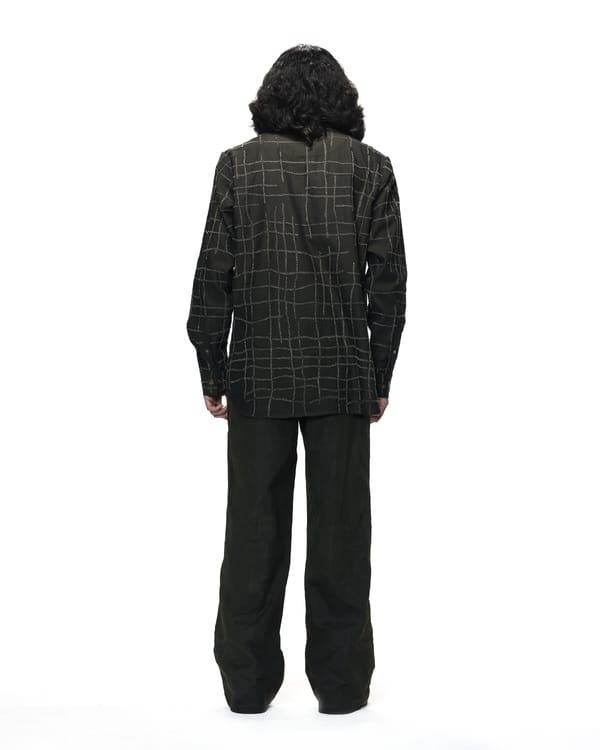 Countrymade India — Broken Plaid Brown Shirt