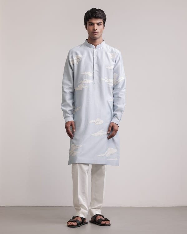 Countrymade India — Residual Camouflage Applique Kurta Set