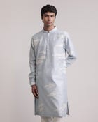 Residual Camouflage Applique Kurta Set view 3