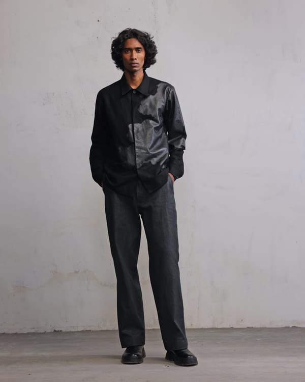 Countrymade India — Tattered Terrain Leather patch shirt