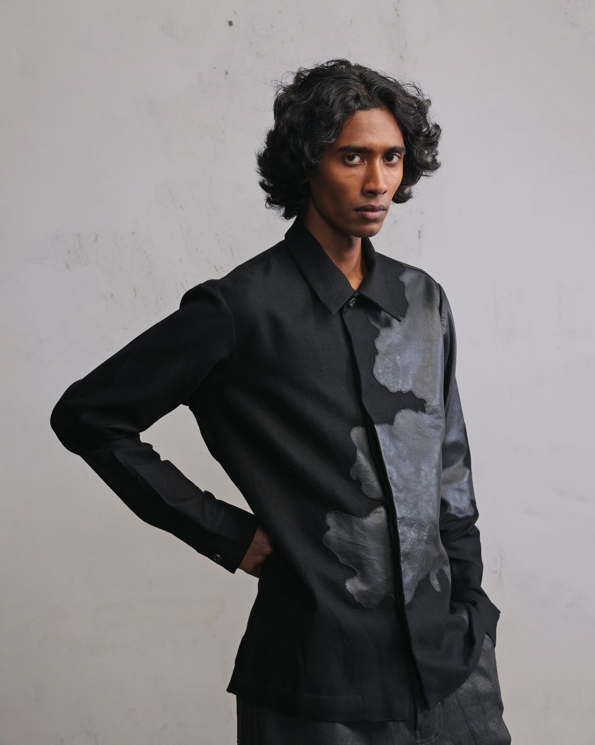 Tattered Terrain Leather patch shirt - image 4