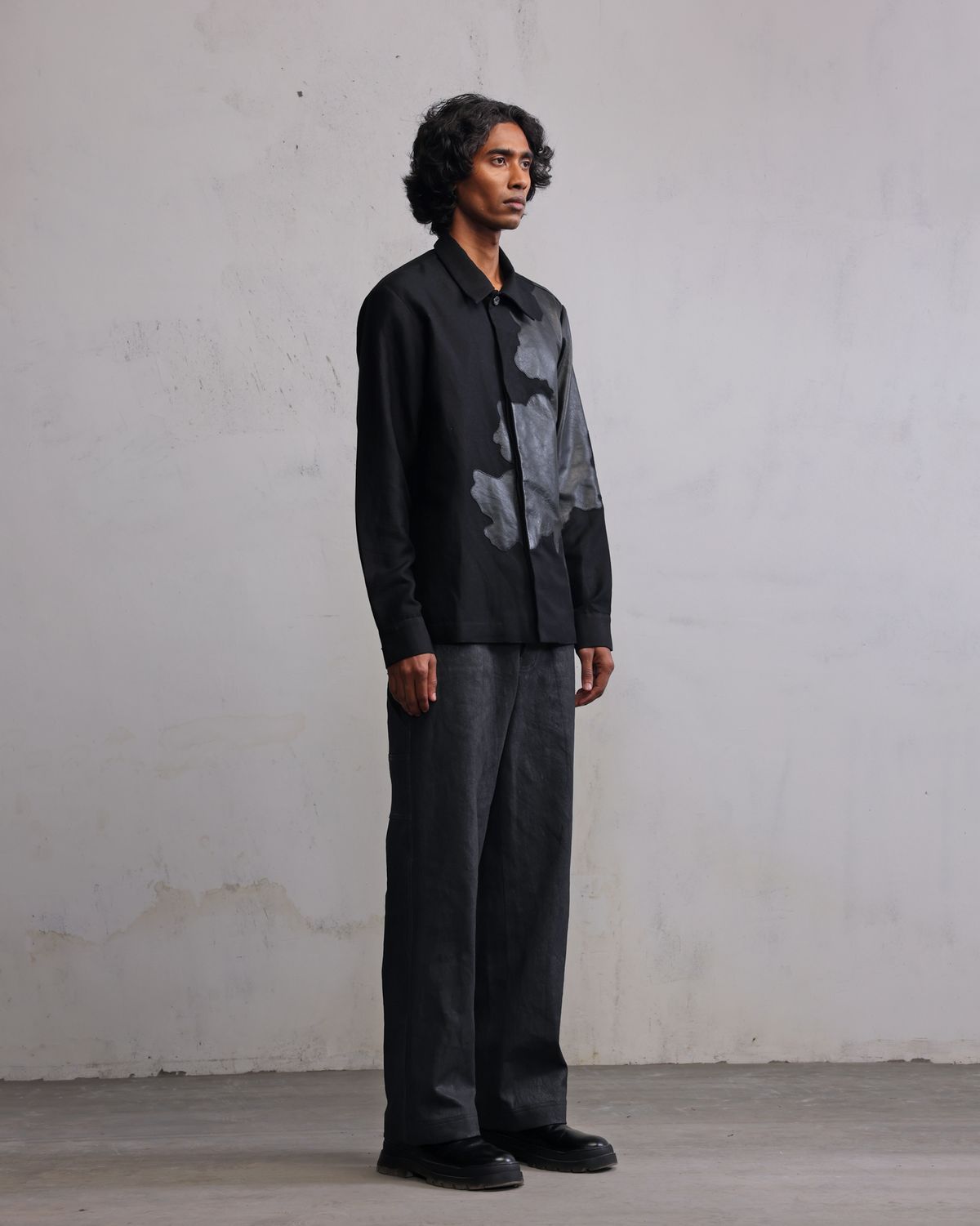 Tattered Terrain Leather patch shirt - image 5