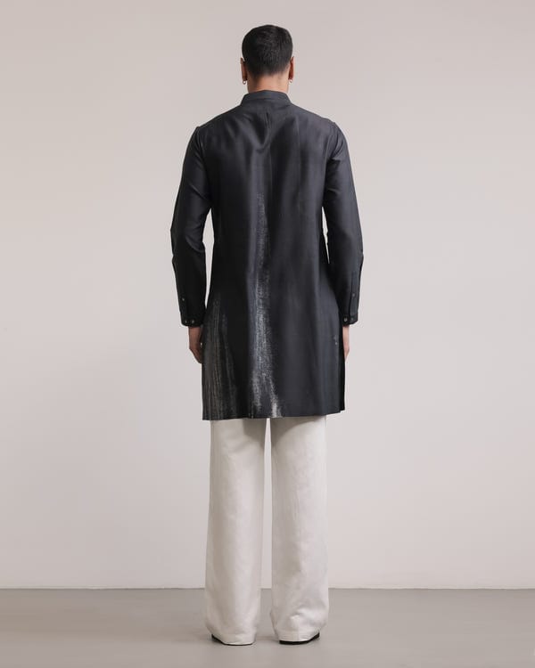 Countrymade India — Obscured Halo Silk Print Kurta