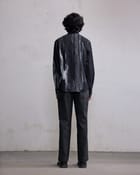 Obscured face printed shirt view 2
