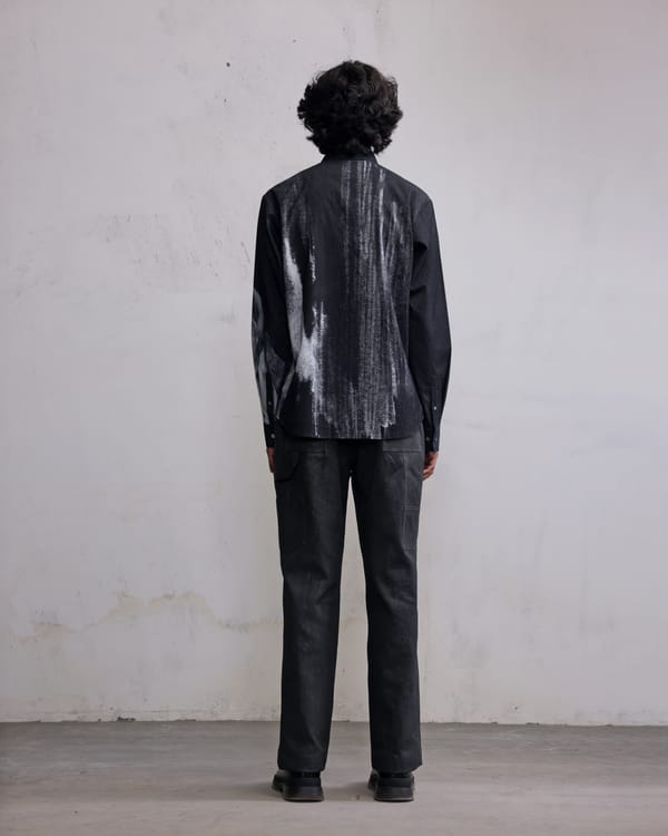 Countrymade India — Obscured face printed shirt