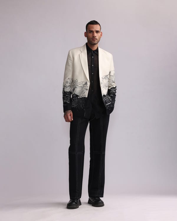 Countrymade India — NML LANDSCAPE SINGLE BREASTED BLAZER