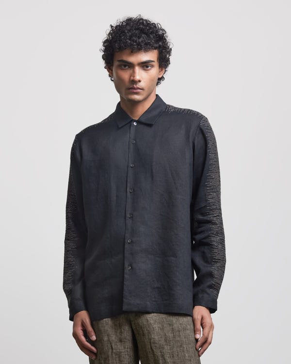 Countrymade India — SHADOW EMBROIDERED SHIRT