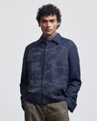 CAMOUFLAGE EMBROIDERED OVERSHIRT view 1