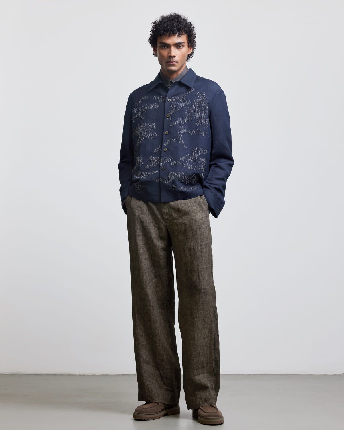 CAMOUFLAGE EMBROIDERED OVERSHIRT - image 2