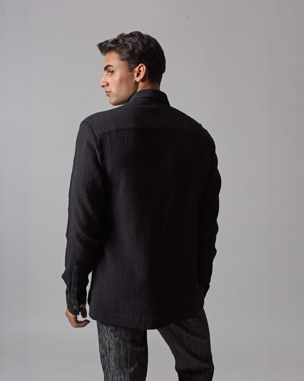 Countrymade India — JUXTAPOSED TEXTURED SHIRT