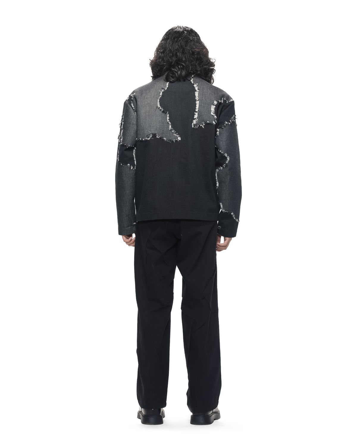 Frayed Canvas Applique Jacket - image 2