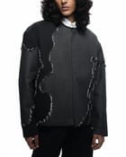 Frayed Canvas Applique Jacket view 3