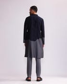 HALF AND HALF KURTA WITH MATCHING PANTS view 2