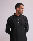 CONTOUR LINE PIN TUCKS EMBROIDERED KURTA SET view 3