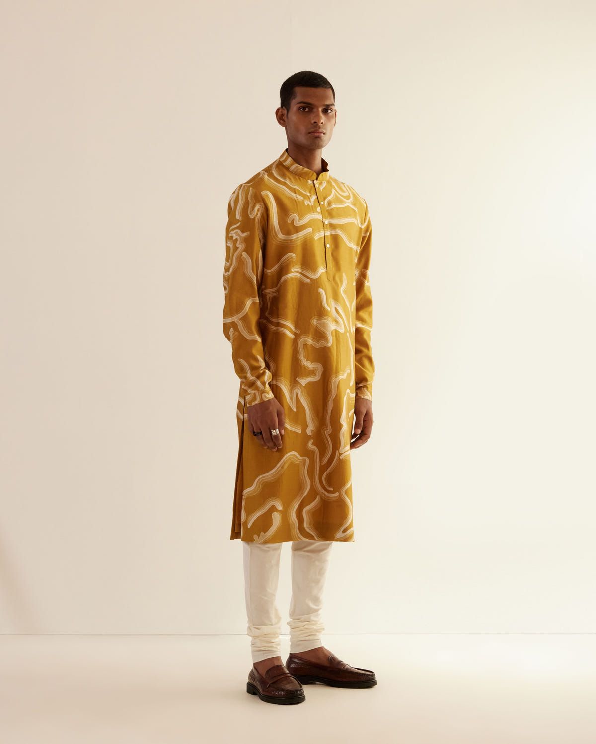 Desert Print Silk Kurta - image 2