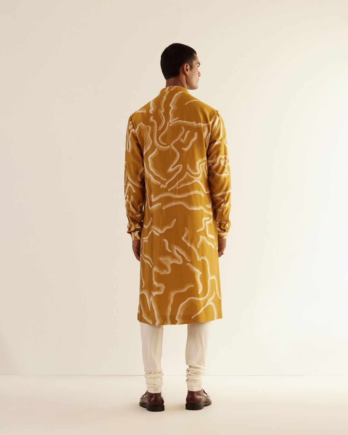 Desert Print Silk Kurta - image 3