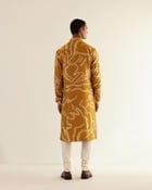 Desert Print Silk Kurta view 3
