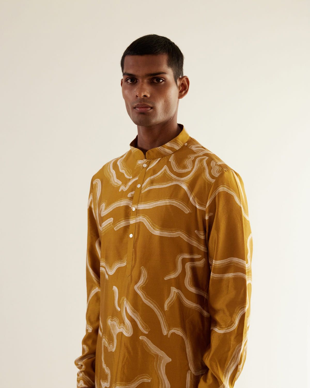 Desert Print Silk Kurta - image 4
