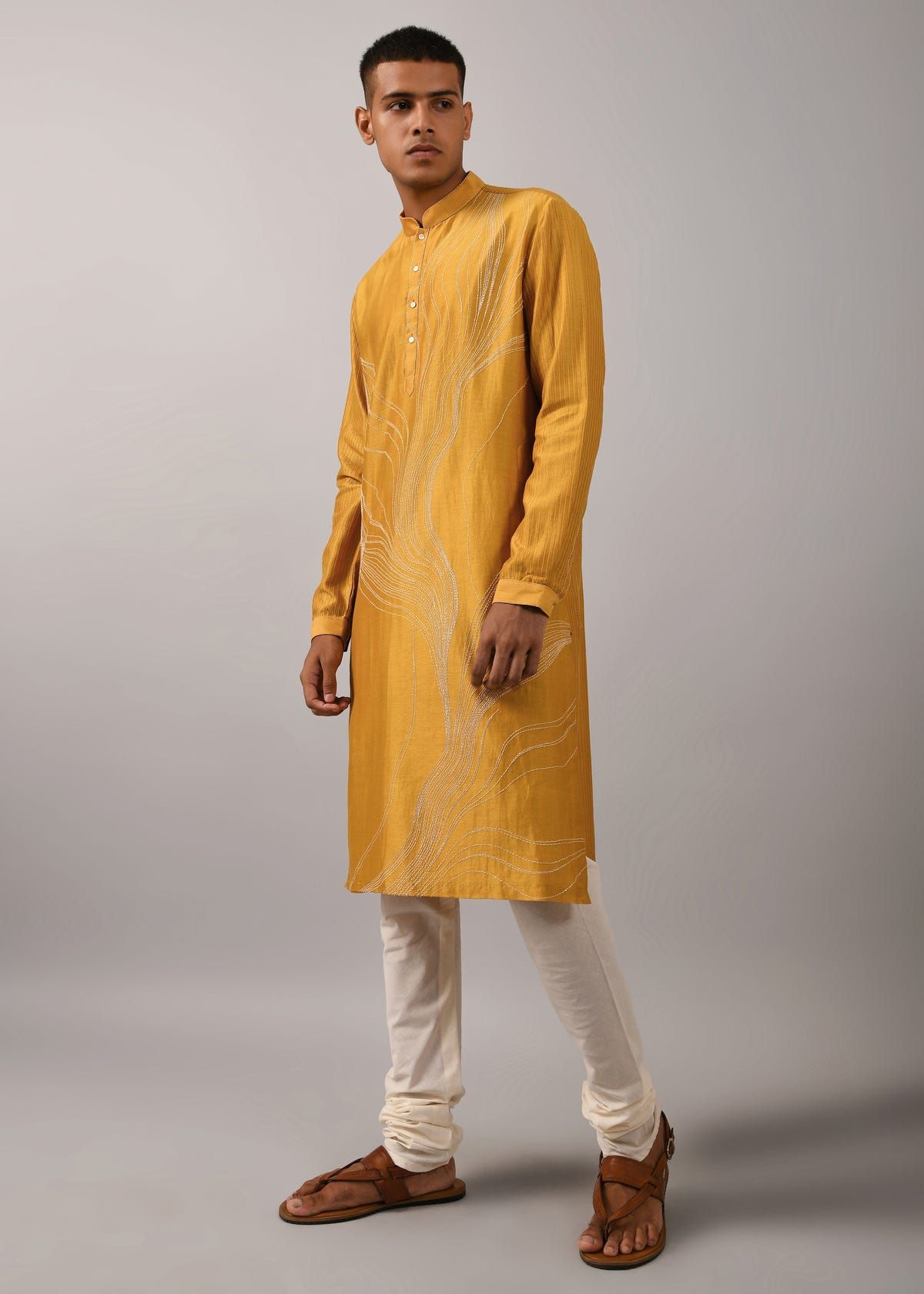 Horizon Hand Embroidered Kurta Set - image 1