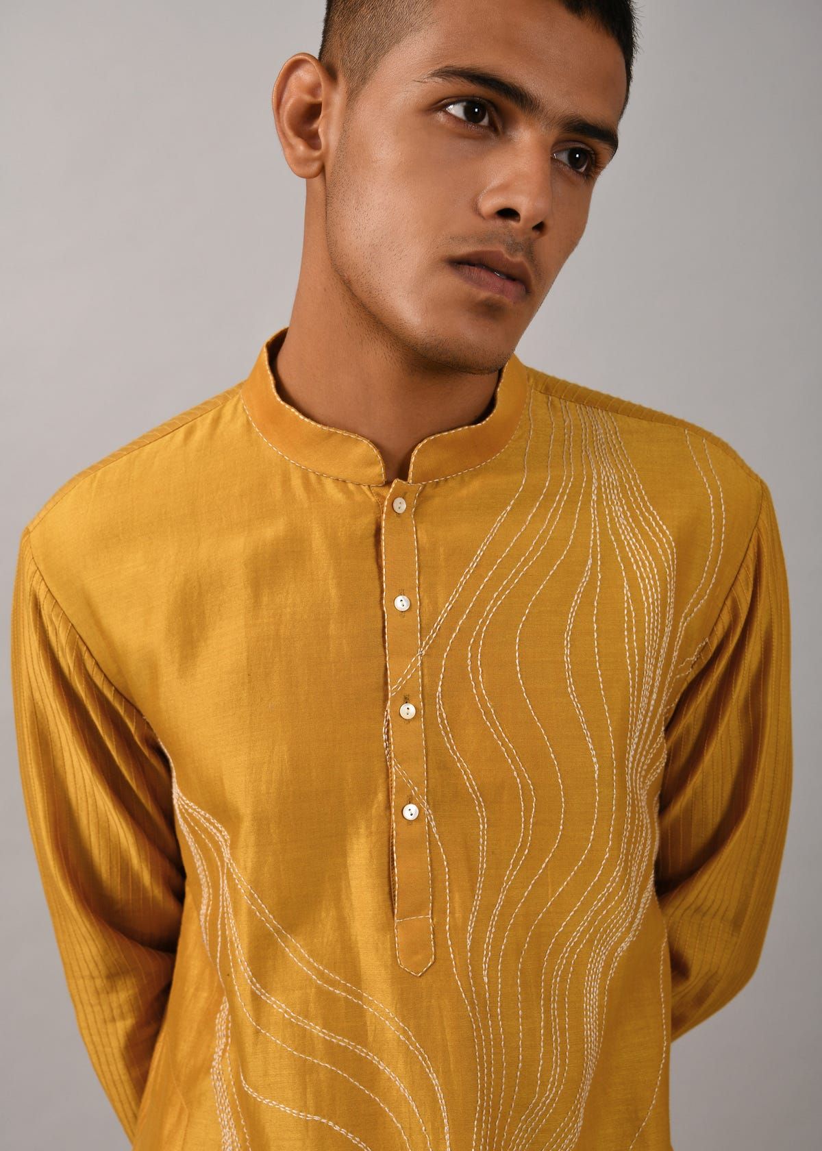 Horizon Hand Embroidered Kurta Set - image 5