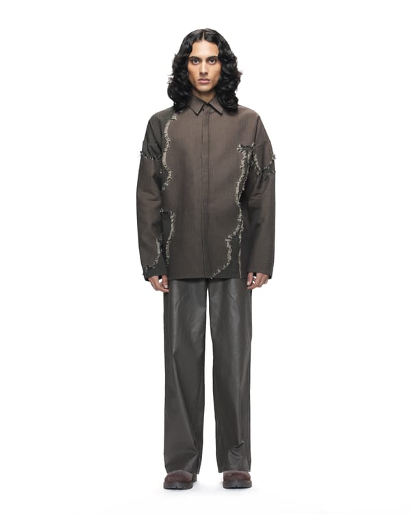 Countrymade India — Frayed Canvas Shirt