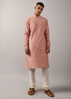 Shooting Star Embroidered Kurta Set view 1